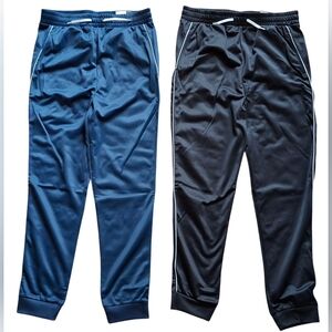 NEW boys active jogger pants black navy blue size L